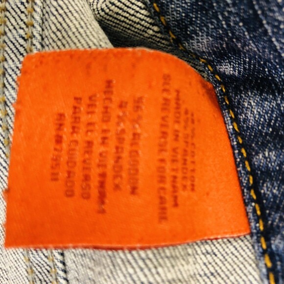 BONJOUR LEADING LIFE SIZE L JACKET BLUE DEMIN JUNNIORS BUTTON DOWN WG - Picture 7 of 8